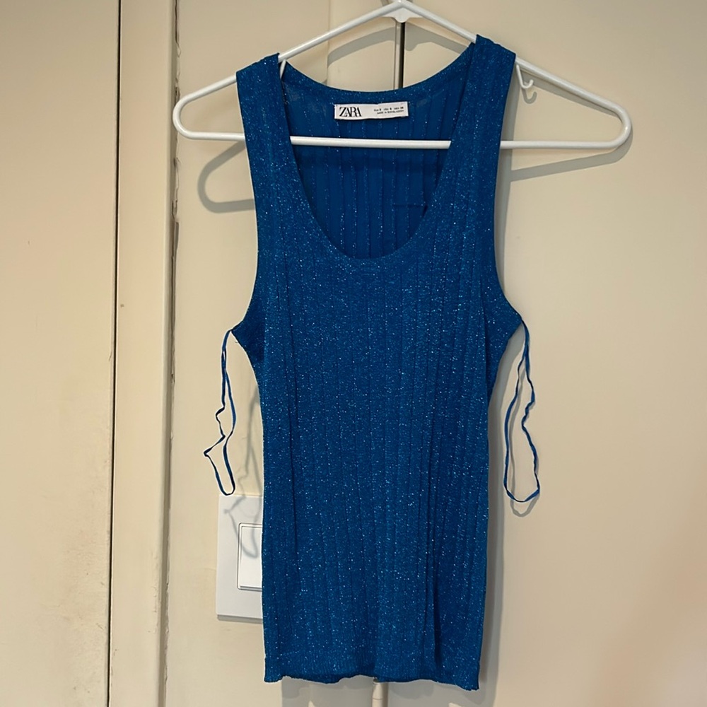Zara sparkle top